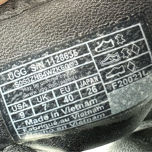 UGG Zayne Crossband Leather Platform Slide Sandals Women’s Size 9 - Picture 7 of 9